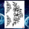 Girls Bracelet Chains Rose Tattoo Stickers Butterfly Body Arm Totem Tattoos Temporary Women Wrist Sexy Black Fake Tatoos