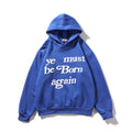 Graffiti Letter Foam Plus Velvet Sweatshirts Men and Women Harajuku Oversized Fleece Hoodie Hip Hop Stranger Things Hooded Hoody