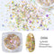 Crystal Fire Opal Flakes Nail Sequins Purple Holographic Glitter DIY Chrome Powder for Spring Nails Manicure Paillettes GL1857