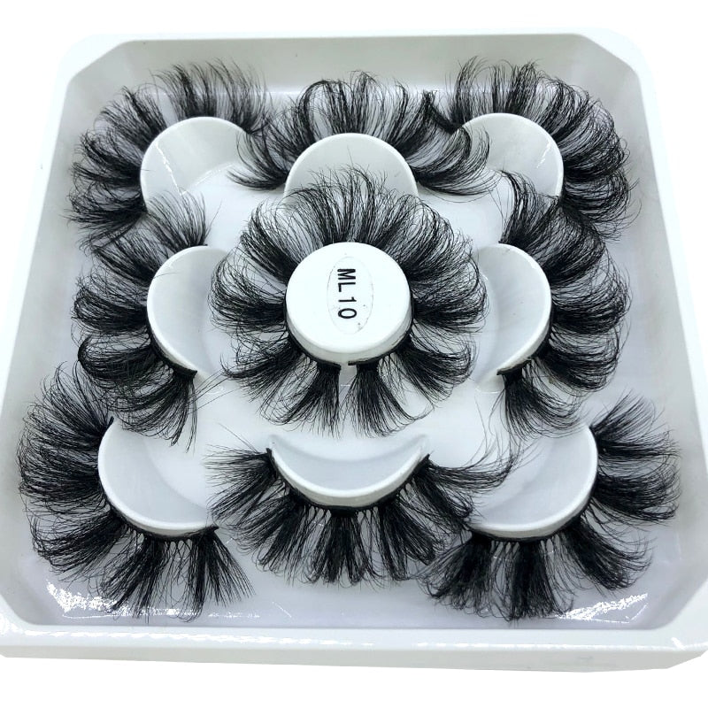 2022 New 5 pairs natural false eyelashes fake lashes long makeup 3d mink lashes eyelash extension mink eyelashes short eyelashes
