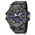 Sport Watch Military Watch For Men Alarm Clock Stopwatch LED Digital Back Light Dual Time Display 8008 Men&#39;s Watches Waterproof