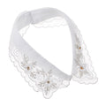 Fashion White Black Lace Fake Collar Blouse Vintage Detachable Shirt False Collar Lapel Blouse Top Women Clothes Accessories