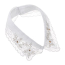 Fashion White Black Lace Fake Collar Blouse Vintage Detachable Shirt False Collar Lapel Blouse Top Women Clothes Accessories