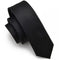 Black Simple Clip on Tie Security Tie Doorman Steward Matte Black Funeral Tie for Men Women Students