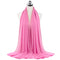 2021 Fashion Women Solid Chiffon Headscarf Ready To Wear Instant Hijab Scarf Muslim Shawl Islamic Hijabs Arab Wrap Head Scarves
