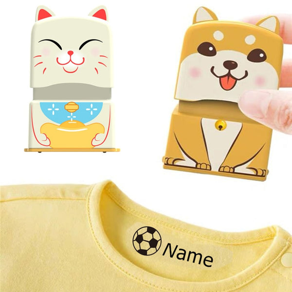 Customized Name Stamp Waterproof Toy Baby Student Clothes Chapter Wash not Faded Children&#39;s Seal Customized Stamp Gifts