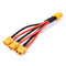 XT60 Parallel Battery Connector Male/Female Cable Dual Extension Y Splitter/ 3-Way 14AWG Silicone Wire for RC Battery Motor