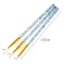 3Pcs Acrylic French Stripe Nail Art Liner Brush Set 3D Tips Manicure Ultra-thin Line Drawing Pen UV Gel Brushes Painting Tools