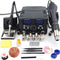 2 IN 1 800W LED Digital Soldering Station Hot Air Gun Rework Station Electric Soldering Iron For Phone PCB IC SMD BGA Welding