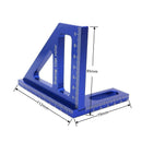 Woodworking Square Protractor Aluminum Alloy Miter Triangle Ruler High Precision Layout Measuring Tool for Engineer Carpenter