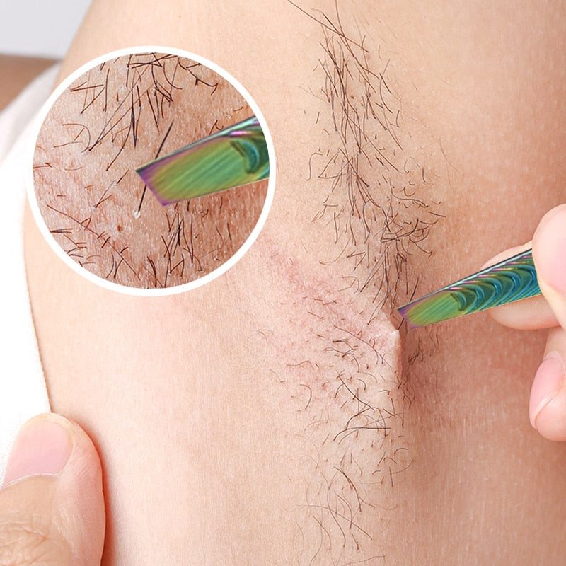 1Pcs Eyebrows Tweezers Trimmer Professional Beard Eyelash Brow Hair Removal Plucker  For Face Makeup Tool Man Or Women&