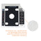 TISHRIC 9.5 12.7mm HDD Caddy Aluminum Universa SATA 3.0 2.5&quot; SSD CD DVD to HDD Case Optibay Enclosure CD-ROM ODD