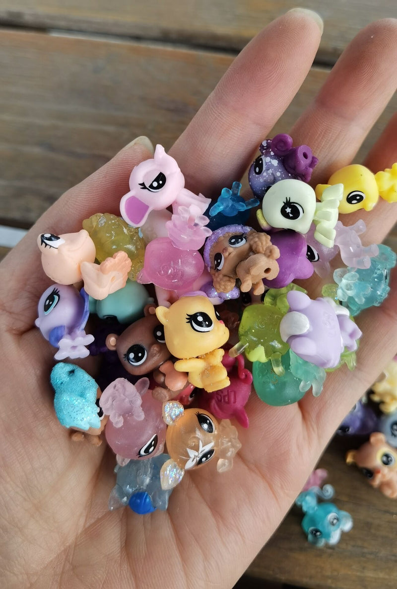 15PCS Littlest Pet Baby Shop LPS Tiniest Mini Figure Original Super Tiny Animal Sheep Bird Bunny Kids Toy Collectibles