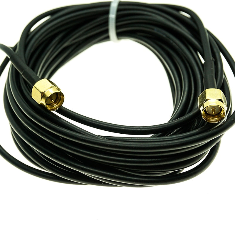 RG316 RG174 Cable SMA Male To SMA Male Female Nut Bulkhead Extension Coax Jumper Pigtail