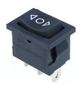 1PCS KCD1 Mini Black 3 Pin / 6 pin On/Off/On Rocker Switch AC 6A/250V10A/125V