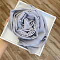 Wome&#39;s Scarves Malaysian Muslim Hijabs Wraps Pearl Chiffon Plain Solid Color Arab Modest Headscarf Rectangle Long Shawl 175x70cm