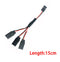 Droyuke 1PCS 15/30/50cm 1to1 1to 2 1 to 3 1 to 4 RC Servo Extension Wire Cable for Futaba JR Male to Female RC Model