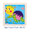 11X11CM Kids Wooden Puzzle Toy Vehicle Animal Jigsaw Cartoon Animal Traffic Tangram Toys Educational Toys Puzzles for Kids Gifts