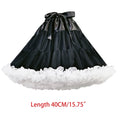Women Lolita Cosplay Petticoat A-Line Puffy Tutu Skirt Layered Tulle Ballet Dance Pettiskirts Big Bowknot Underskirt