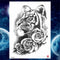 Girls Bracelet Chains Rose Tattoo Stickers Butterfly Body Arm Totem Tattoos Temporary Women Wrist Sexy Black Fake Tatoos