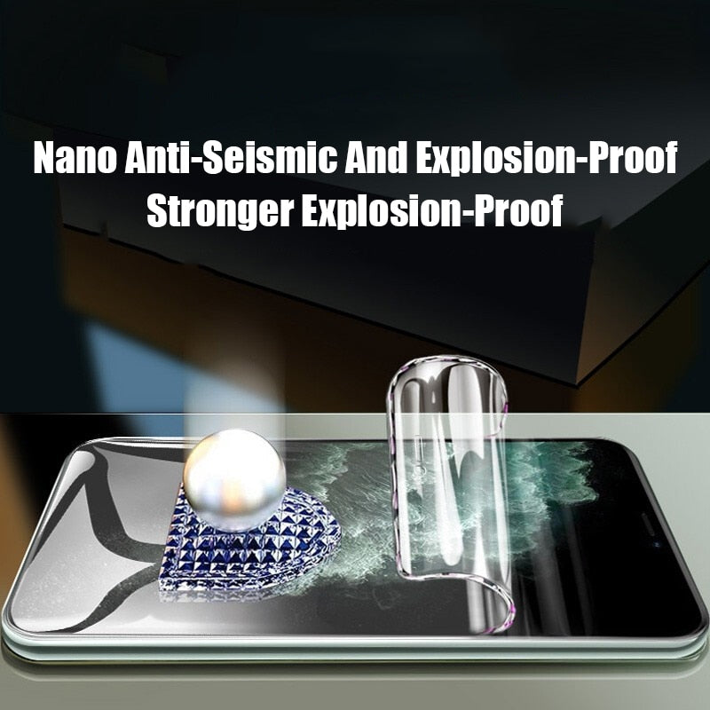 4PCS Full Cover Hydrogel Film On The For iPhone 13 12 11 14 Pro Max For iPhone XR XS MAX 6 7 8 Plus 11 12 13 14 Screen Protector