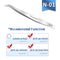 NAGARAKU Eyelash Extension Tweezers False Eyelashes Makeup Stainless Steel Professional Tweezer 3D Accurate Pincet