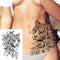 Sexy Flower Temporary Tattoos For Women Body Art Painting Arm Legs Tattoos Sticker Realistic Fake Black Rose Waterproof Tattoos