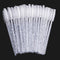 zwellbe Good Quality Disposable 50 Pcs/Pack Crystal Eyelash Makeup Brush Diamond Handle Mascara Wands Eyelash Extension Tool