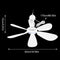 Hanging Fan 4 Speed Adjustable 6 Leaves Ceiling Fan for Outdoor Activities USB Powered Fan Picnic Camping Bbq Supplies