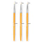 3Pcs Acrylic French Stripe Nail Art Liner Brush Set 3D Tips Manicure Ultra-thin Line Drawing Pen UV Gel Brushes Painting Tools