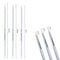 3Pcs Acrylic French Stripe Nail Art Liner Brush Set 3D Tips Manicure Ultra-thin Line Drawing Pen UV Gel Brushes Painting Tools