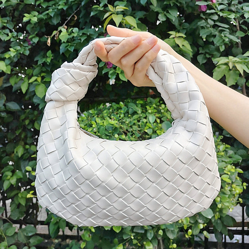 2022 Fashion woven bag luxury designer handbag brand women tote bag lady shoulder bags PU spring bags leather casual handbag