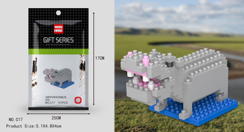 Mini Building Blocks 3D Animal  Diamond Model Micro Bricks Dog Cat Bird Moose Wolf Panda Macaw Toys For Children Birthday Gifts