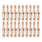 20pcs/10pairs Nakamichi BANANA PLUGS 24K Gold-plated 4MM Banana Connector with Screw Lock For Audio Jack Speaker Plugs Black&amp;Red