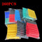 580pcs/530pcs/260pcs Assortment Electronic 2:1 Wrap Wire Cable Insulated Polyolefin Heat Shrink Tube Ratio Tubing Insulation