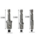 Drill Socket Adapter 1/4&#39;&#39; Hex Shank Extension for Impact Driver 1/2&#39;&#39; 3/8&#39;&#39; 1/2&#39;&#39; Square Head Drill Bit Adapter Set Hand Tools