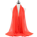 Muslim new Bubble Chiffon Hijab Scarf Women Solid Color Soft Long Shawls and Wraps Georgette Islamic Head Scarves Ladies Hijabs