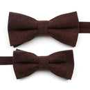 NEW Macarons Solid Color Men Bow Tie Super Soft Suede Classic Shirts Bowtie Bowknot Adult Child Butterfly Cravats For Wedding