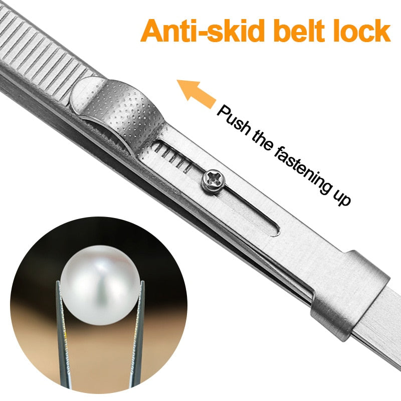 Professional stainless steel high quality jewelry tweezers for DIY diamond gem jewelry Jeweler&