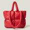 Fashion Large Tote Padded Handbags Designer Quilted Women Shoulder Bags Luxury Nylon Down Cotton Crossbody Bag Winter Purse 2022