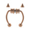Stainless Steel Fake Piercing Nose Ring for Women Men Magnetic Septum Piercing Nose Cuff Punk Hip Hop Fake Body Jewelry Ear clip