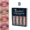 4/6PCS Women Fashion Pumpkin Color Matte Velvet Lipstick Set Moisturizer Sexy Lip Stick Makeup Beauty Cosmetic