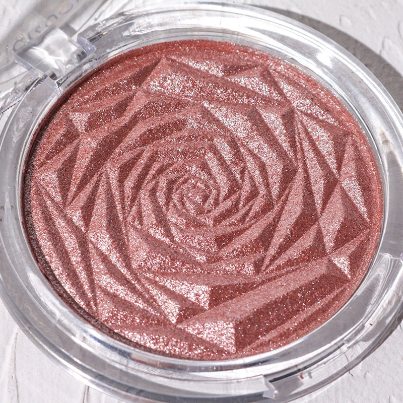 Hudamoji 6 Colors Highlighter Powder Glitter Palette Makeup Glow Face Contour Shimmer Illuminator Ginger Highlight Cosmetics