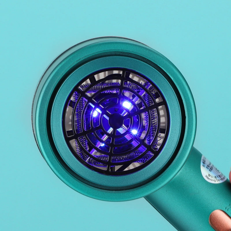 Hair Dryer Household Heating and Cooling Air Hair Dryer home Appliances High Power Blue Light Anion anti-static Modeling tools