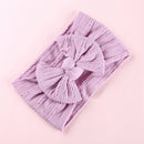 32 Colors Cable Bow Baby Headband for Child Bowknot Headwear Cables Turban for Kids Elastic Headwrap Baby Hair Accessories