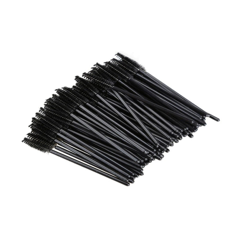 50 Pcs Eyelash Makeup Brushes Disposable Mascara Wands Applicator Eye lashes Cosmetic Brush Maquiagem Cilio Makeups Tool Kit