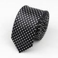 Classic Fashion Men&#39;s Skinny Tie Colorful Musical Notes Printed Piano Guitar Polyester 5cm Width Necktie Party Gift Accessory