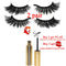 MB 4 Pairs 5 Magnetic Eyelashes Eyeliner Tweezers Set 3D Mink Eyelashes Natural Artificial False Lashes For Faux Cils magnetique