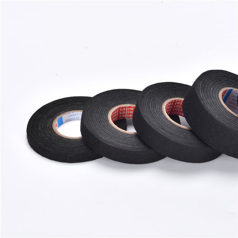 15meters New Tesa Type Coroplast Adhesive Cloth Tape For Cable Harness Wiring Loom  Width 9/15/19/25/32MM Length15M