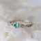 Huitan Simple Heart Ring For Women Female Cute Finger Rings Romantic Birthday Gift For Girlfriend Fashion Zircon Stone Jewelry